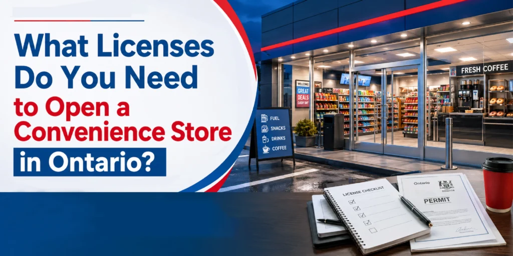 Convenience store licenses in Ontario: permits, registrations, and approvals required to open a convenience store.