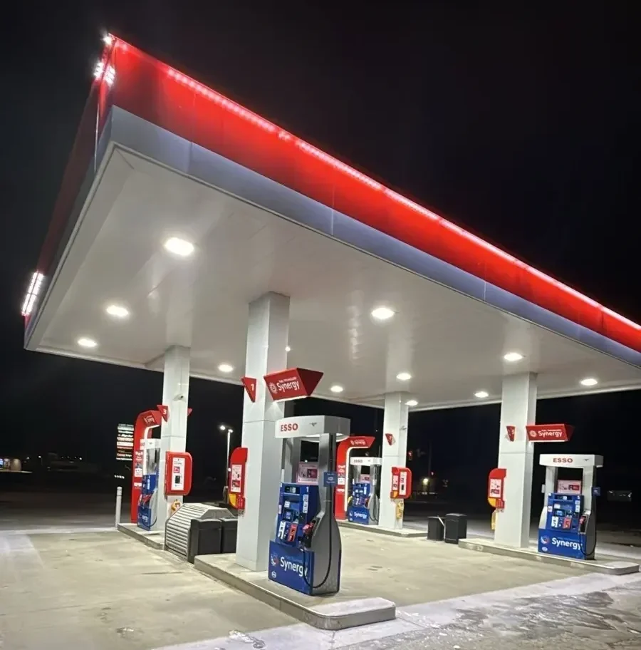 Infinity Mart with Esso gas station convenience store franchise Canada`